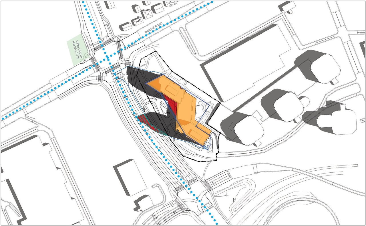 Construction site plan for project from page 65 of the file '2025-03-20 - Urban Design Brief - D01-01-24-0028'