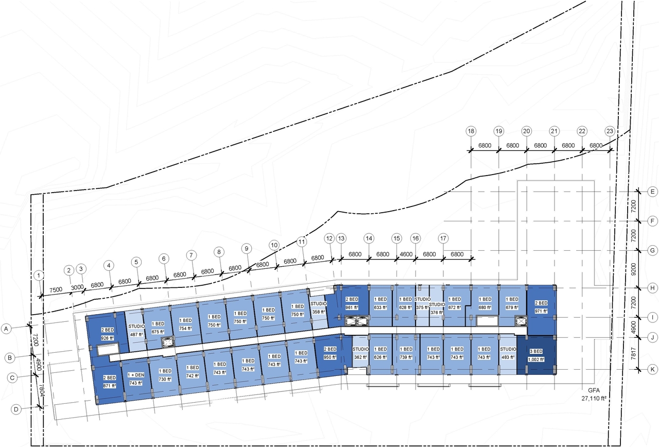 Construction site plan for project from page 28 of the file '2025-12-19 - Architectural & Urban Design Brief - D01-01-25-0026 & D02-02-25-0099'