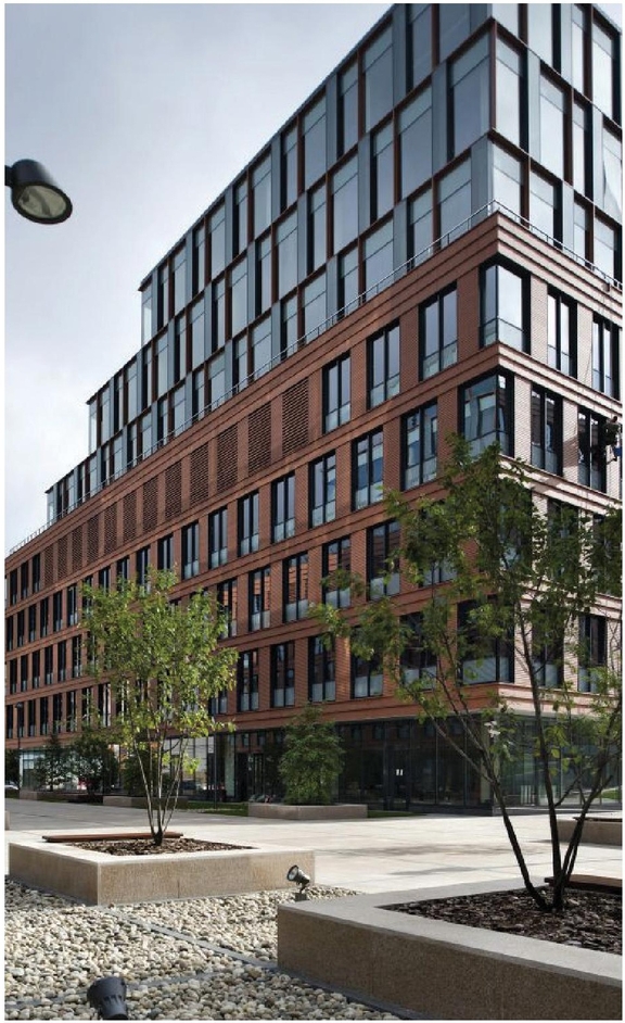 Rendering of building from page 41 of the file '2025-12-19 - Architectural & Urban Design Brief - D01-01-25-0026 & D02-02-25-0099'