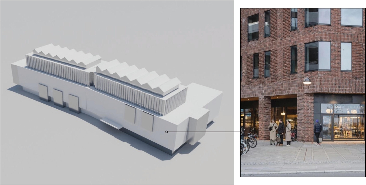 Rendering of building from page 72 of the file '2025-12-19 - Architectural & Urban Design Brief - D01-01-25-0026 & D02-02-25-0099'