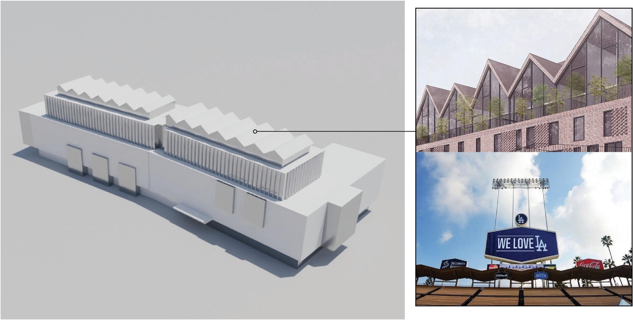 Rendering of building from page 74 of the file '2025-12-19 - Architectural & Urban Design Brief - D01-01-25-0026 & D02-02-25-0099'