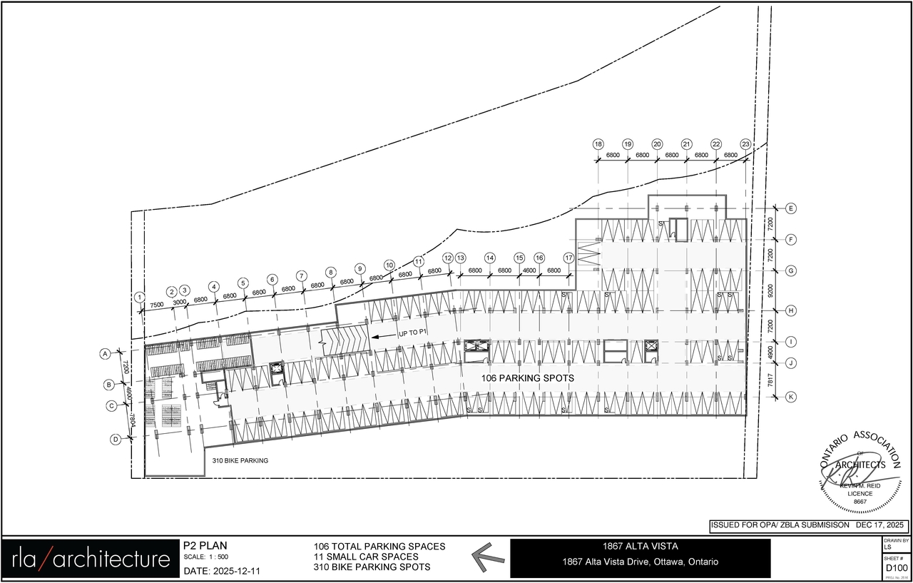 Construction site plan for project from page 1 of the file '2025-12-19 - Floor Plans - D01-01-25-0026 & D02-02-25-0099'