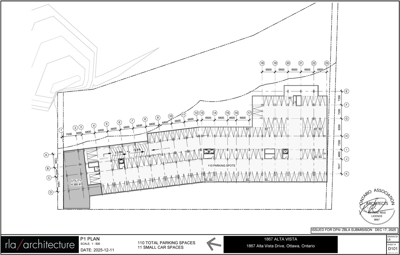Construction site plan for project from page 2 of the file '2025-12-19 - Floor Plans - D01-01-25-0026 & D02-02-25-0099'