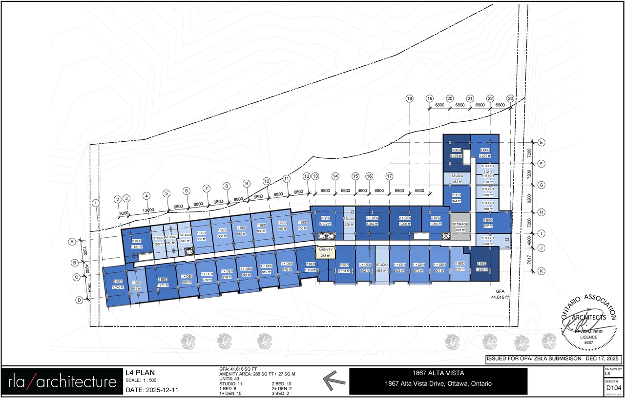 Construction site plan for project from page 5 of the file '2025-12-19 - Floor Plans - D01-01-25-0026 & D02-02-25-0099'