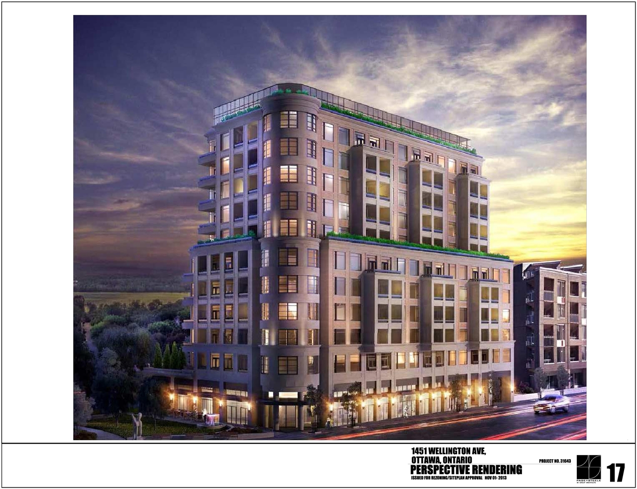 Rendering of building from page 1 of the file 'D02-02-13-0116 Rendering'