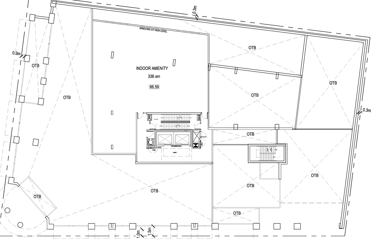 Floor plan for project from page 7 of the file 'D02-02-13-0116 Site Plan, Floor Plans, Elevations - Revised April 2014'