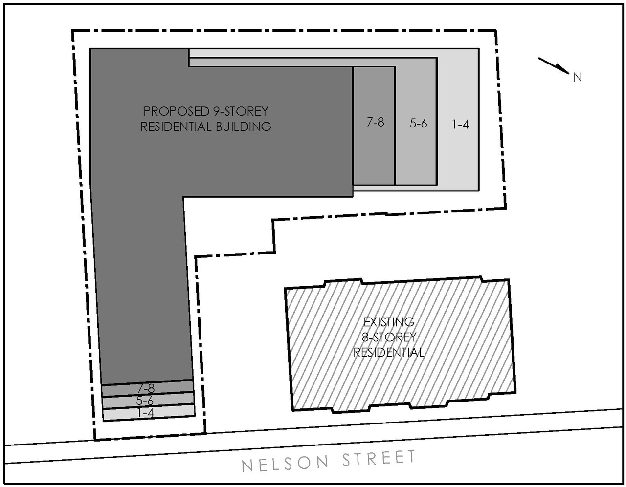 Construction site plan for project from page 10 of the file '2017-12-13 - Design Brief - D02-02-17-114'