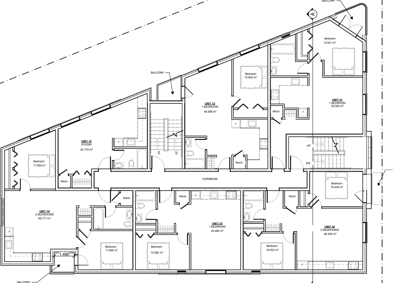 Floor plan for project from page 1 of the file '2018_01_25 - Floor Plan for 2nd Floor - D02-02-17-0131'