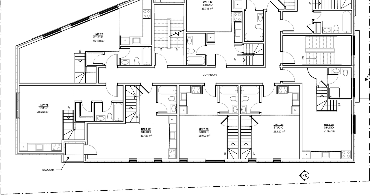 Floor plan for project from page 1 of the file '2018_01_25 - Floor Plan for 3rd Floor - D02-02-17-0131'