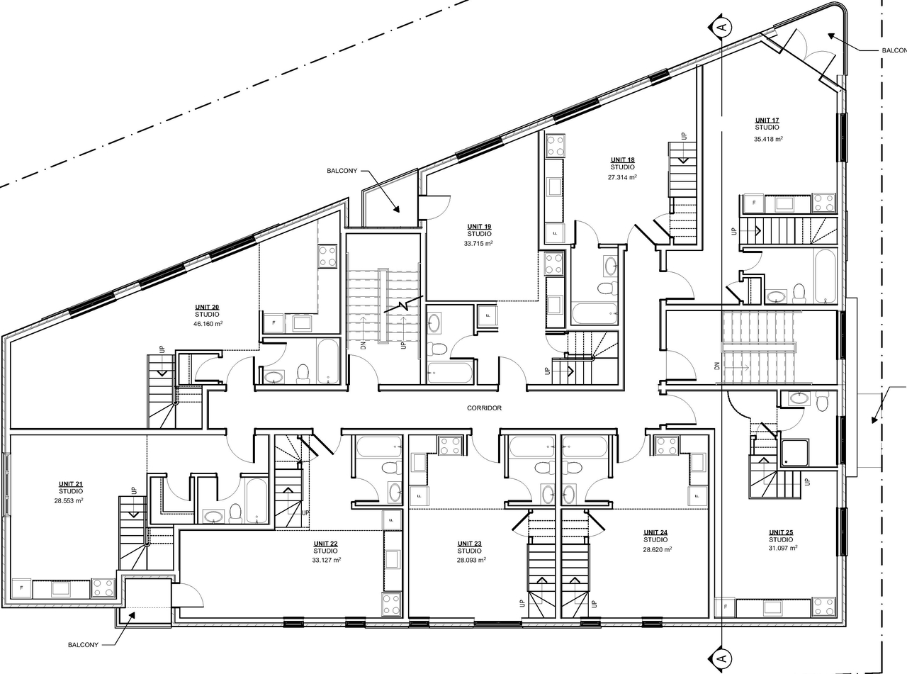 Floor plan for project from page 1 of the file '2018_01_25 - Floor Plan for 3rd Floor - D02-02-17-0131'