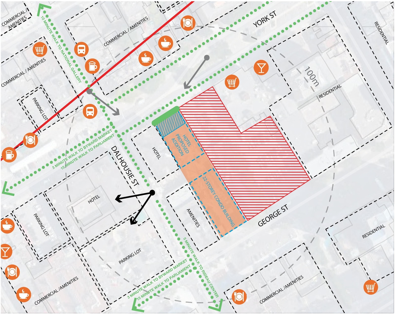 Construction site plan for project from page 9 of the file '2018_06_07_Urban Design Review Panel Submission'