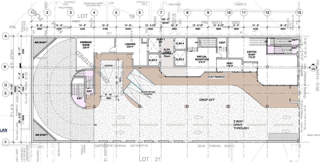 Floor plan for project from page 8 of the file '2018_07_27 - Design Brief - D02-02-18-0071'