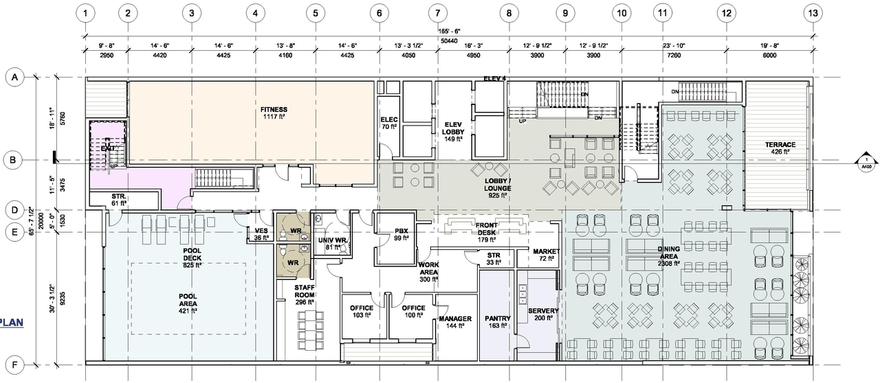 Floor plan for project from page 8 of the file '2018_07_27 - Design Brief - D02-02-18-0071'