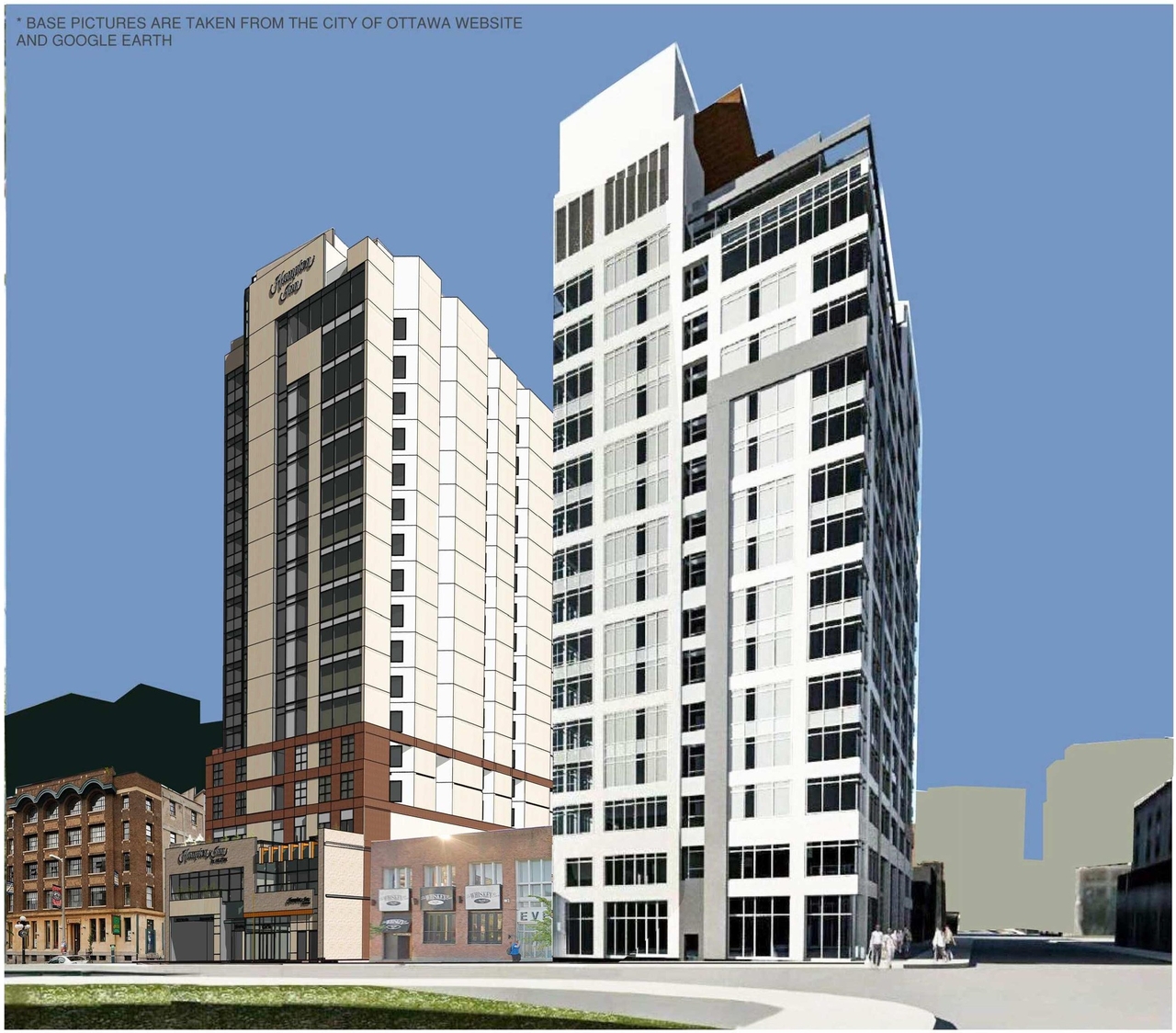 Rendering of building from page 12 of the file '2018_07_27 - Design Brief - D02-02-18-0071'