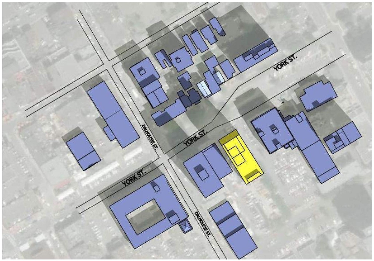 Construction site plan for project from page 17 of the file '2018_07_27 - Design Brief - D02-02-18-0071'