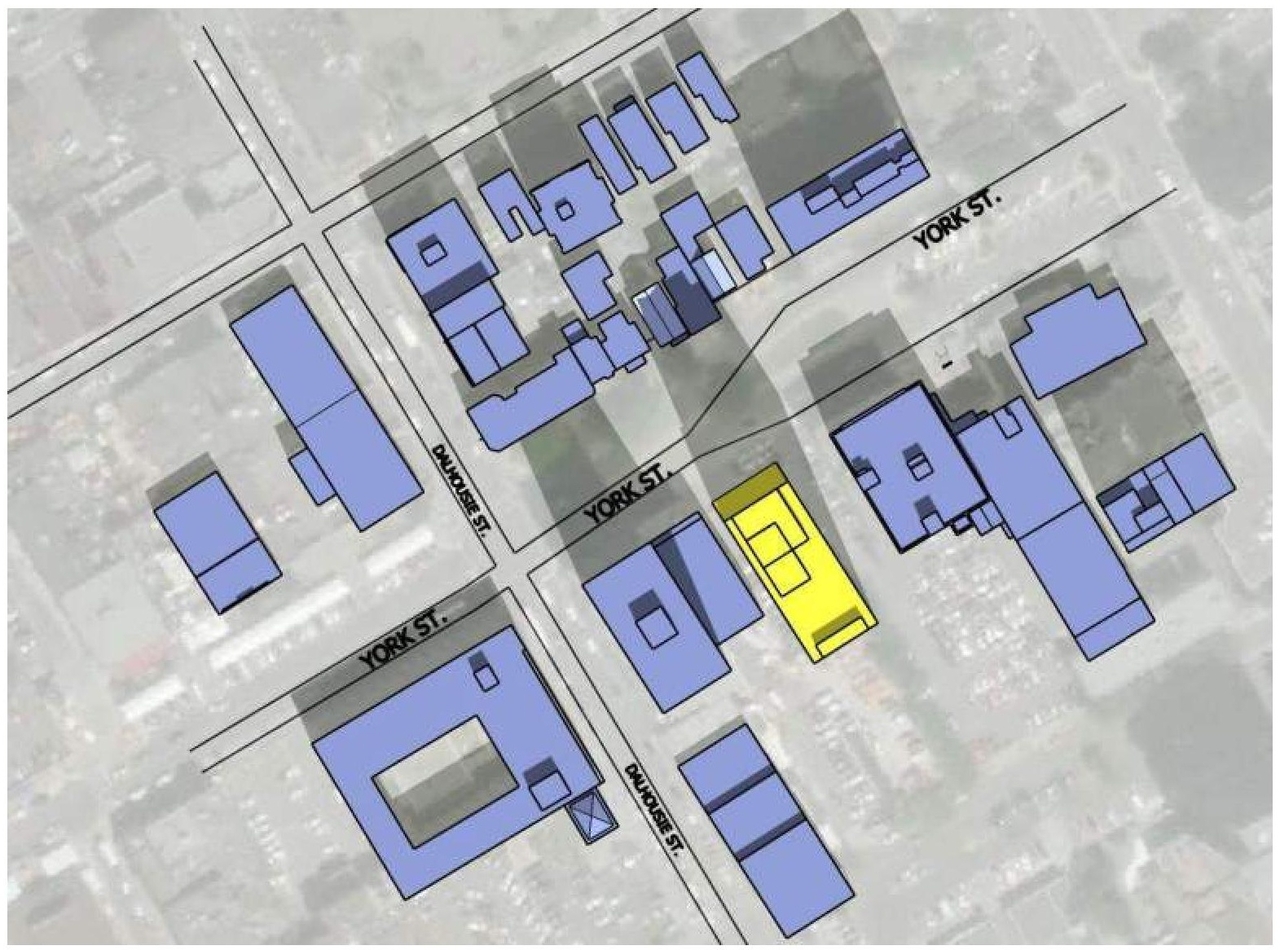 Construction site plan for project from page 17 of the file '2018_07_27 - Design Brief - D02-02-18-0071'