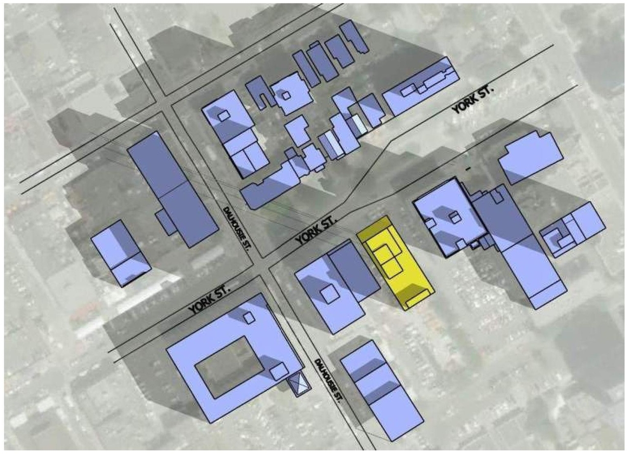 Construction site plan for project from page 17 of the file '2018_07_27 - Design Brief - D02-02-18-0071'
