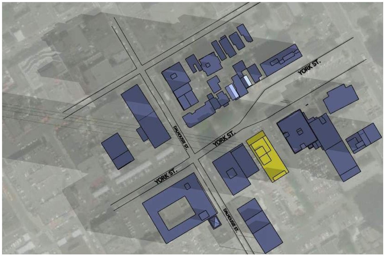 Construction site plan for project from page 17 of the file '2018_07_27 - Design Brief - D02-02-18-0071'