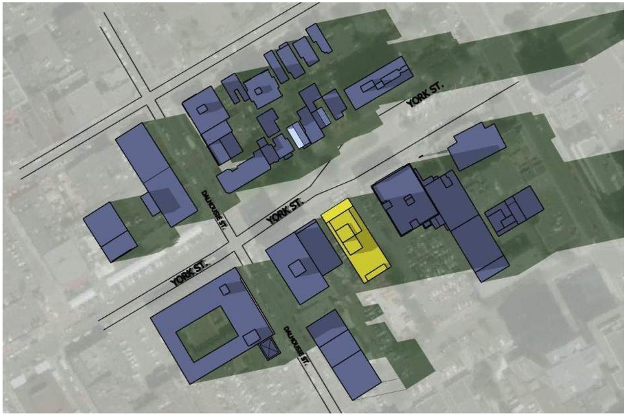 Construction site plan for project from page 18 of the file '2018_07_27 - Design Brief - D02-02-18-0071'