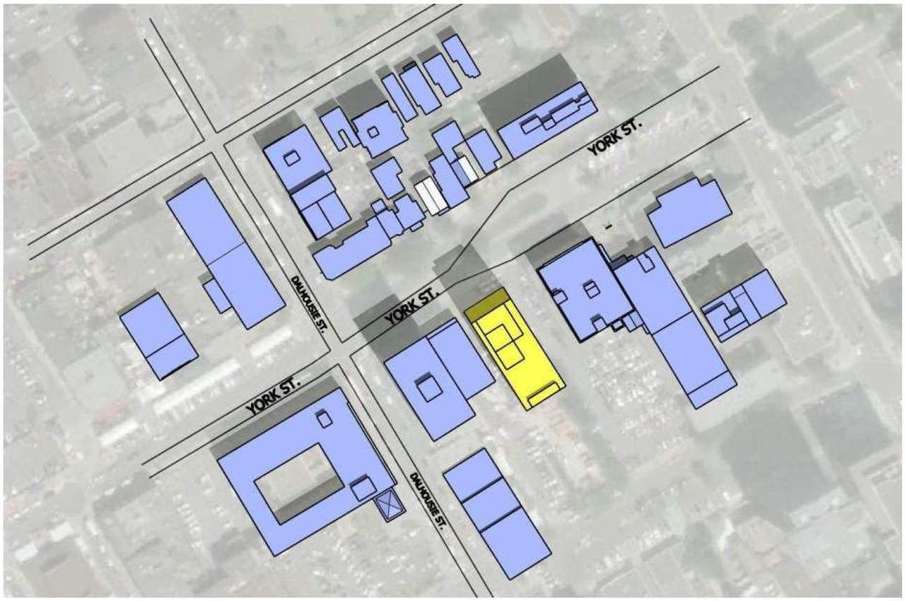 Construction site plan for project from page 19 of the file '2018_07_27 - Design Brief - D02-02-18-0071'