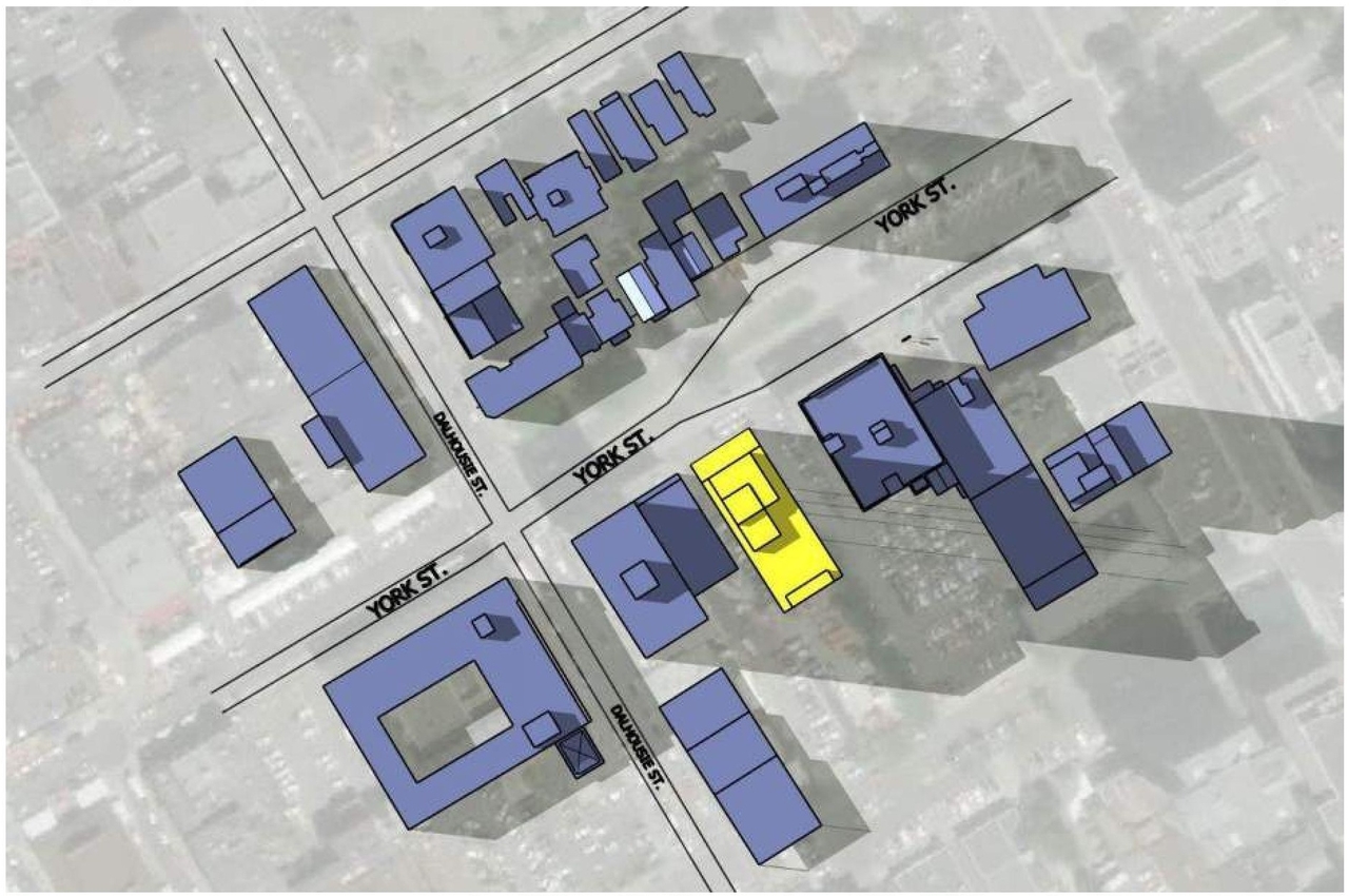 Construction site plan for project from page 19 of the file '2018_07_27 - Design Brief - D02-02-18-0071'