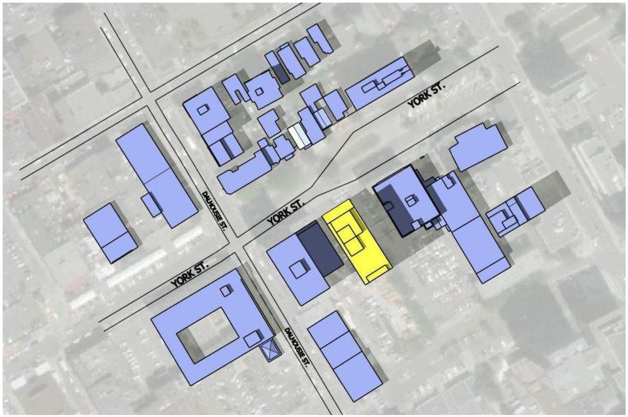Construction site plan for project from page 19 of the file '2018_07_27 - Design Brief - D02-02-18-0071'