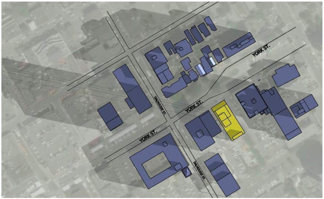 Construction site plan for project from page 20 of the file '2018_07_27 - Design Brief - D02-02-18-0071'