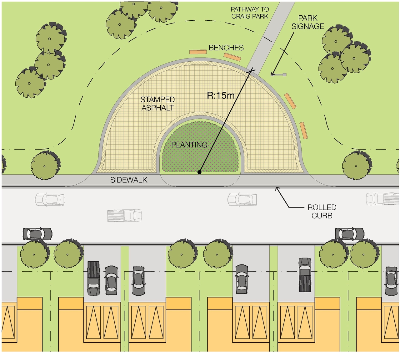 Construction site plan for project from page 45 of the file '2021-06-23 - Urban Design - D02-02-19-0123'