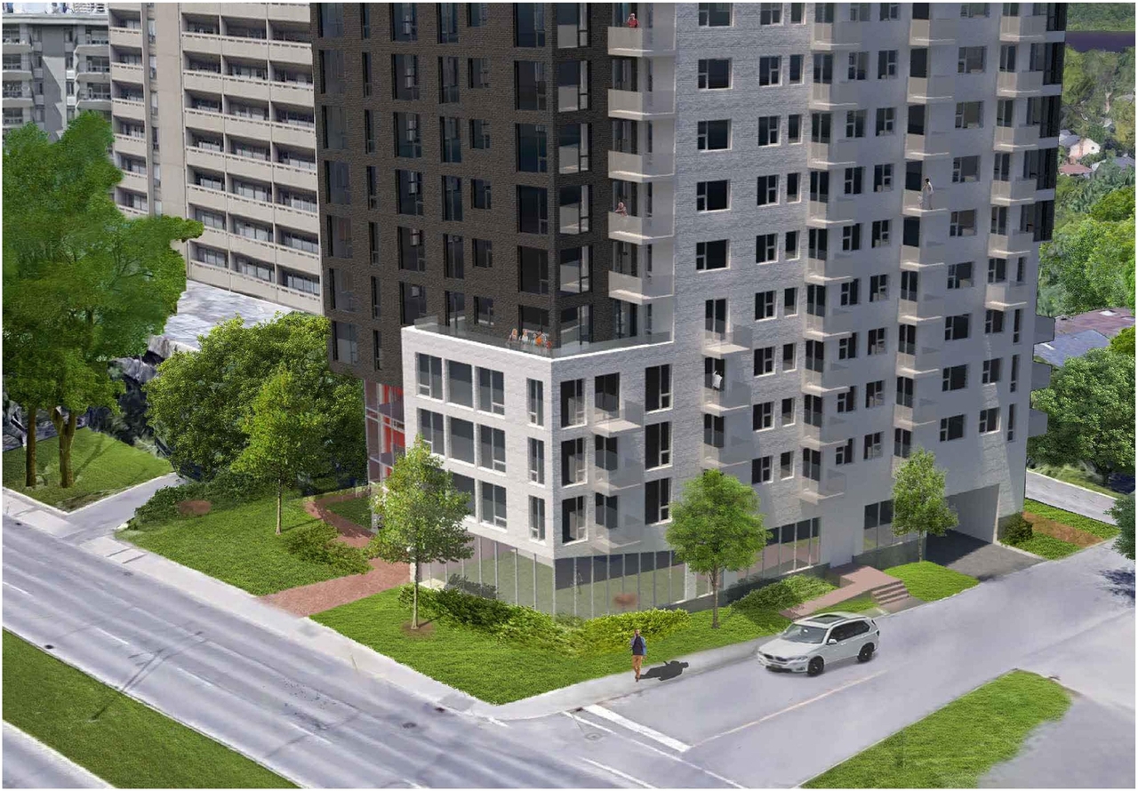 Rendering of building from page 15 of the file '07-03-20- Applicant UDRP Presentation- D02-02-20-0030'