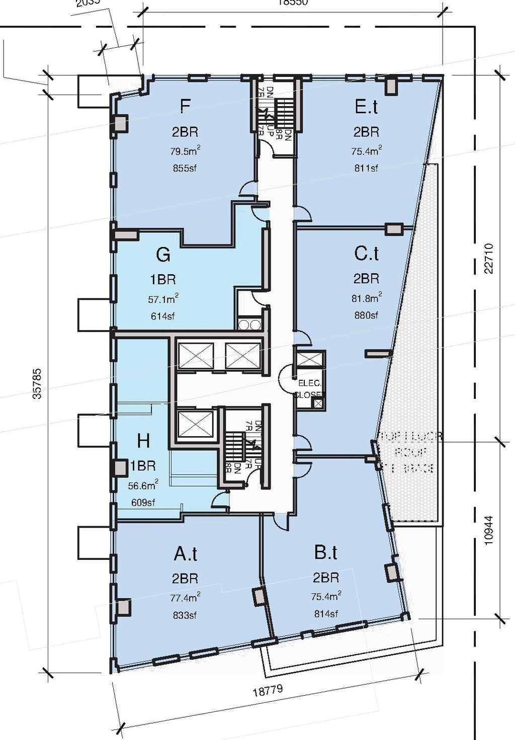 Floor plan for project from page 23 of the file '07-03-20- Applicant UDRP Presentation- D02-02-20-0030'