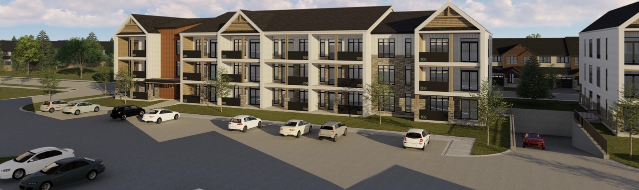 Rendering of building from page 3 of the file '2020-10-13 - Condominium Renderings - D02-02-20-0097'