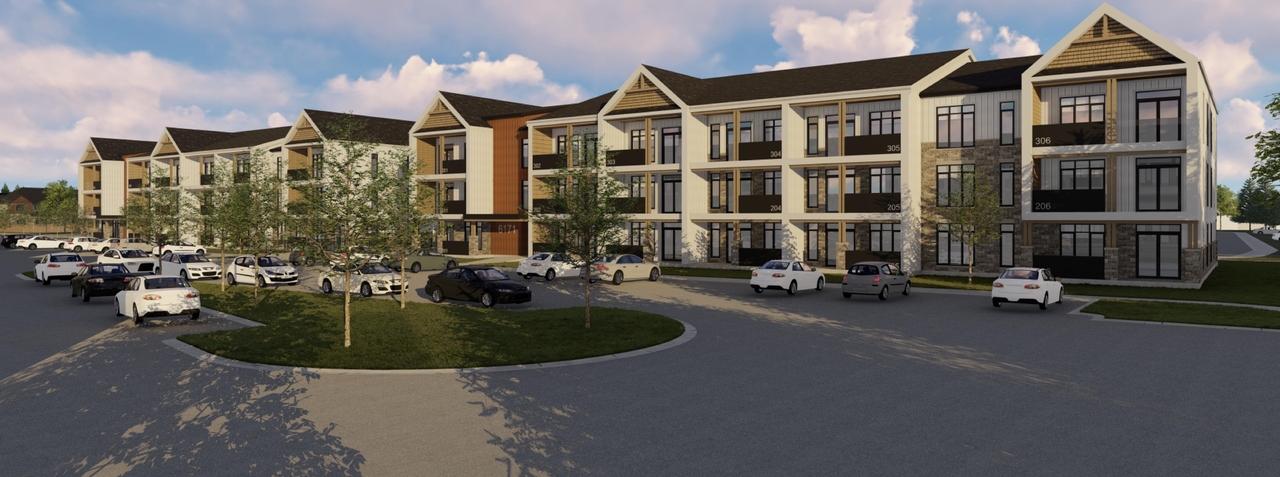 Rendering of building from page 10 of the file '2020-10-13 - Condominium Renderings - D02-02-20-0097'