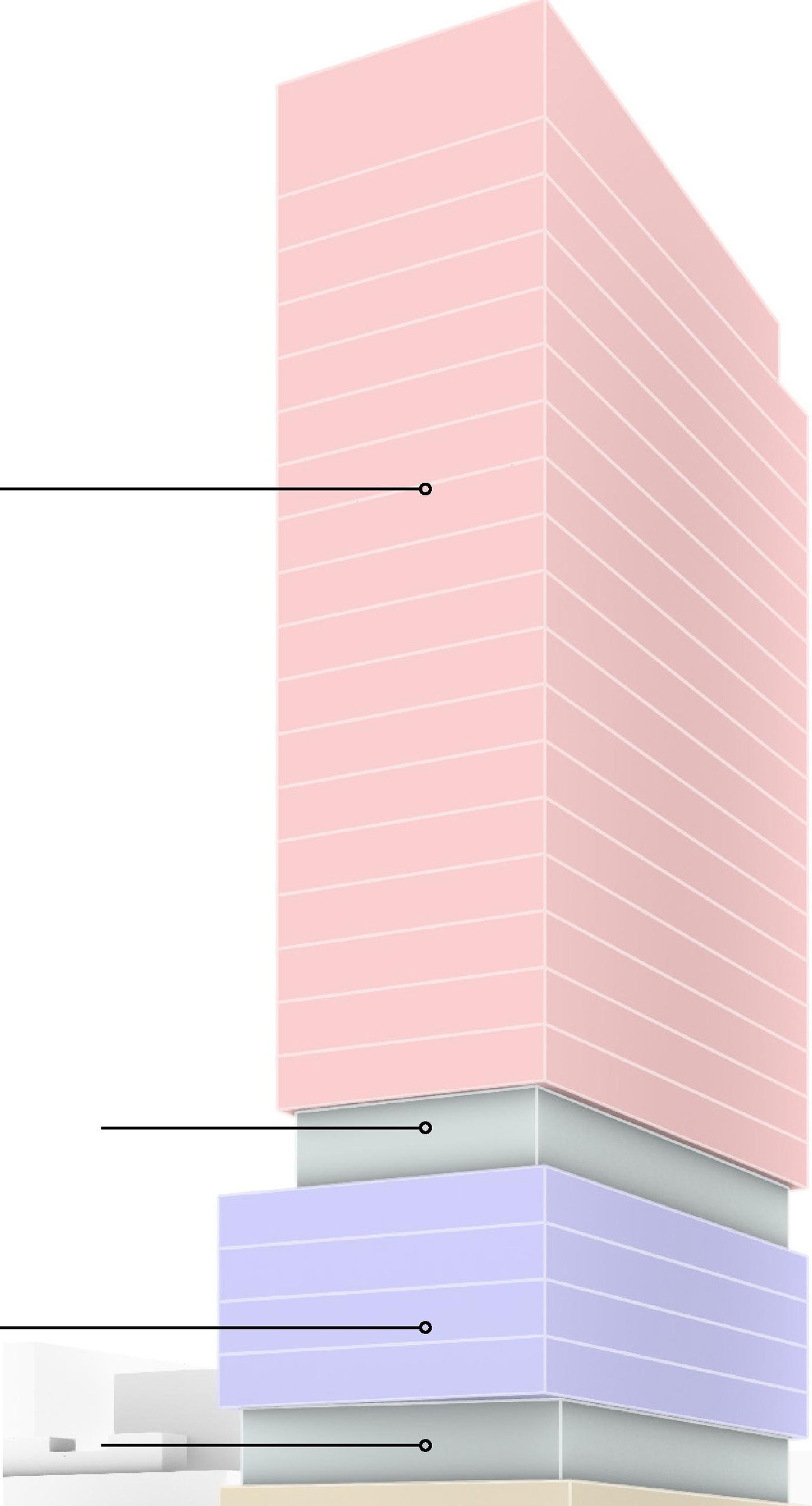 Rendering of building from page 27 of the file '2025-09-03 - SDRP Design Brief - Package 3 - D02-02-20-0101'