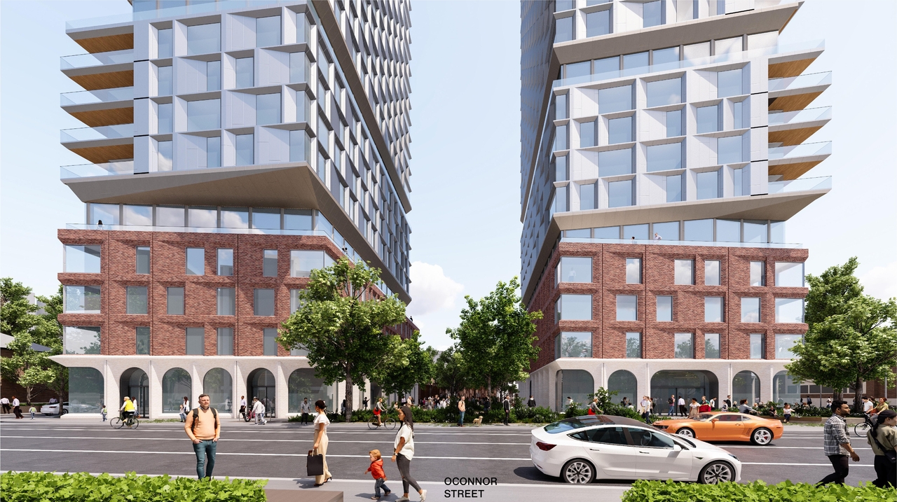 Rendering of building from page 42 of the file '2025-09-03 - SDRP Design Brief - Package 3 - D02-02-20-0101'