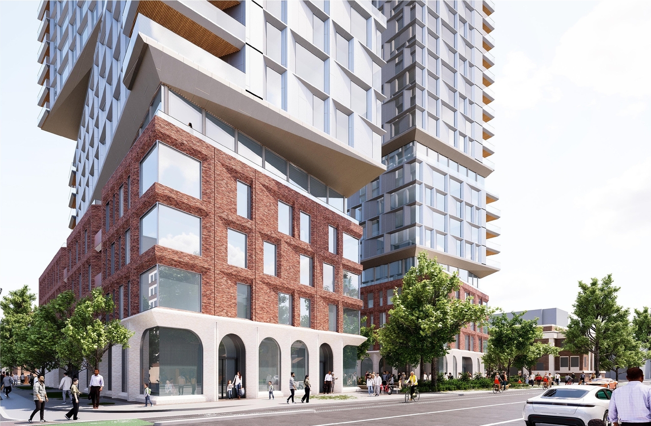 Rendering of building from page 8 of the file '2025-09-03 - SDRP Design Brief - Package 3 - D02-02-20-0101'