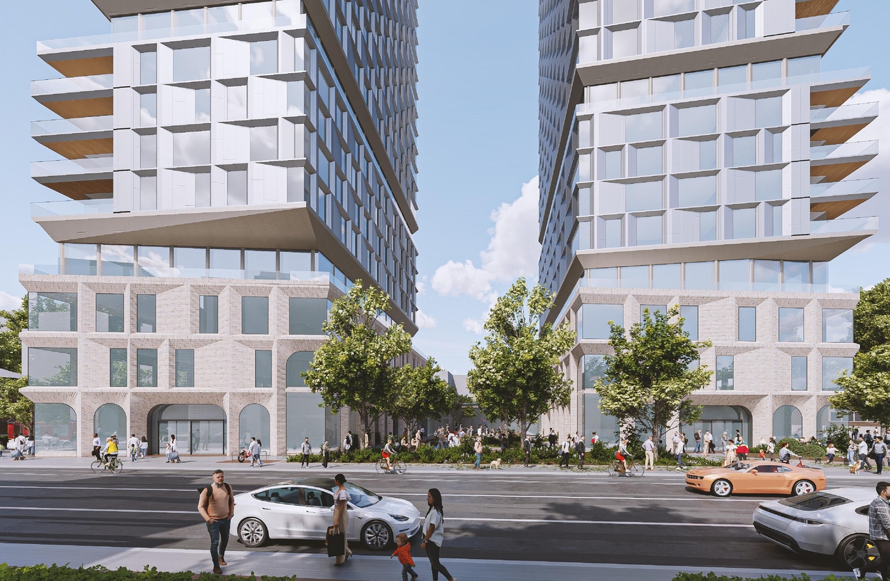 Rendering of building from page 9 of the file '2025-09-03 - SDRP Design Brief - Package 3 - D02-02-20-0101'