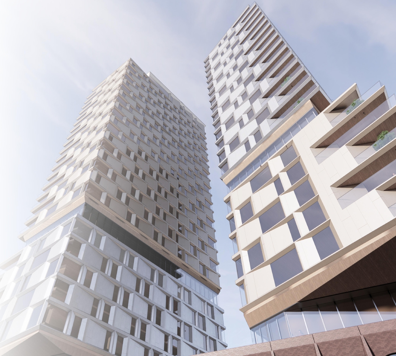 Rendering of building from page 2 of the file '2024-05-07 - Special Design Review Panel Presentation - D02-02-20-0101'