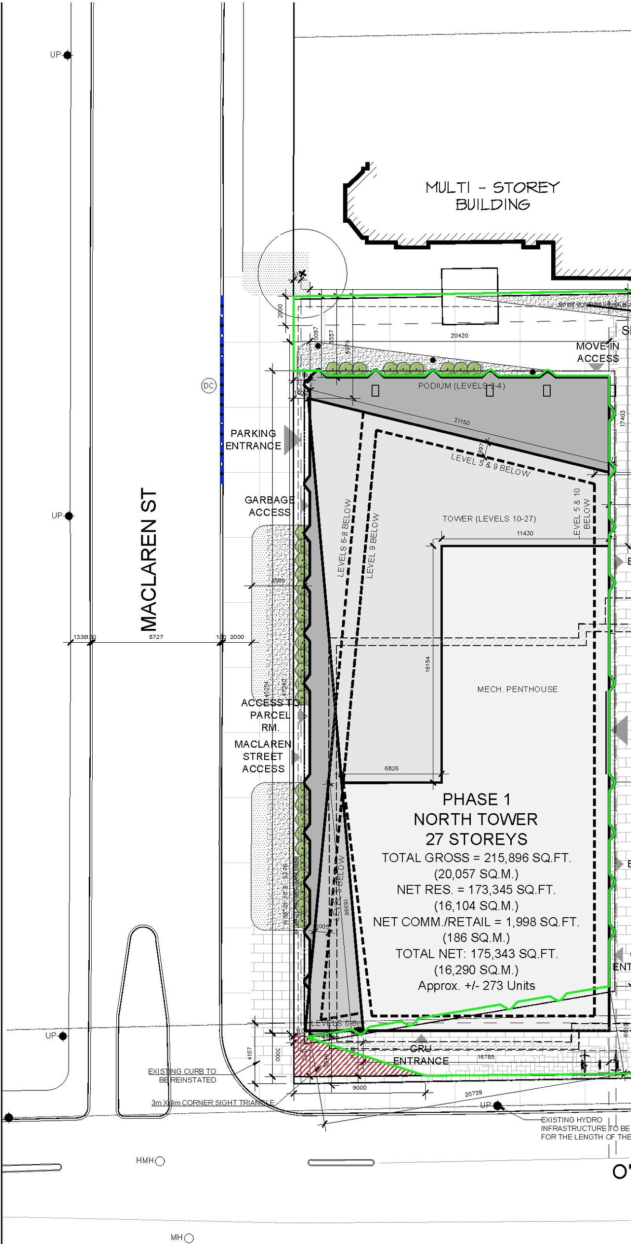 Construction site plan for project from page 10 of the file '2025-12-04 - Design Brief - D02-02-20-0101'