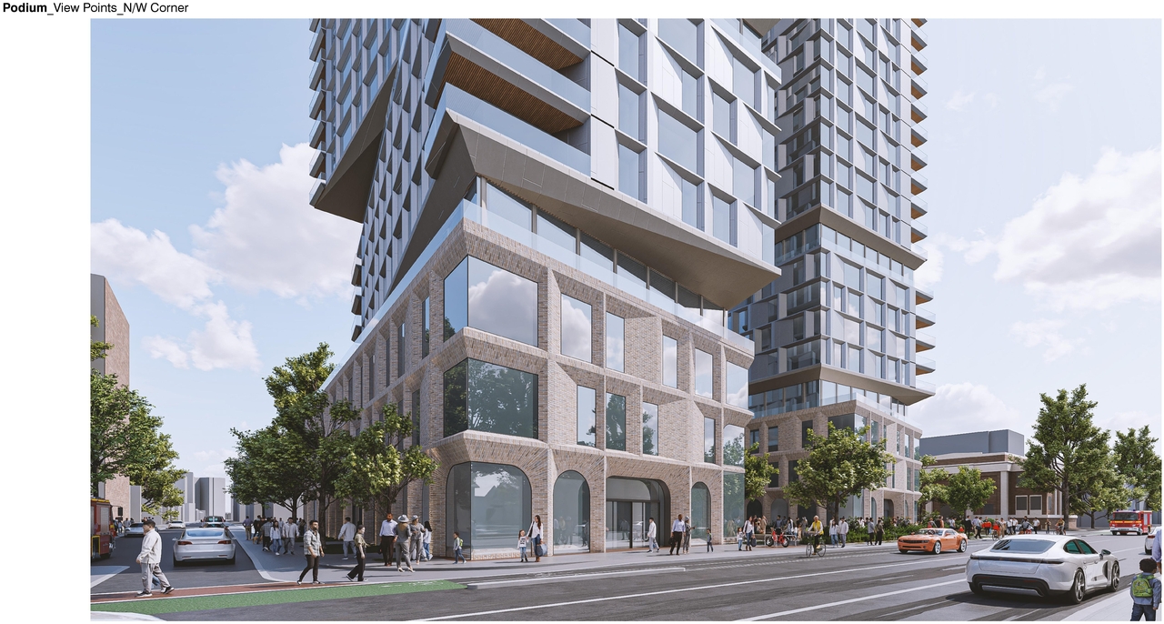 Rendering of building from page 41 of the file '2025-02-24 - Design Brief - D01-01-20-0019 & D02-02-20-0101'