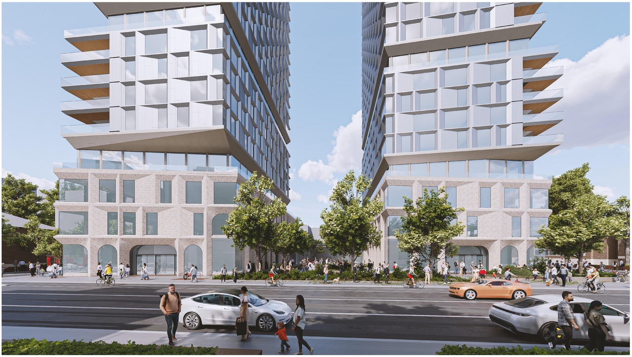 Rendering of building from page 42 of the file '2025-02-24 - Design Brief - D01-01-20-0019 & D02-02-20-0101'