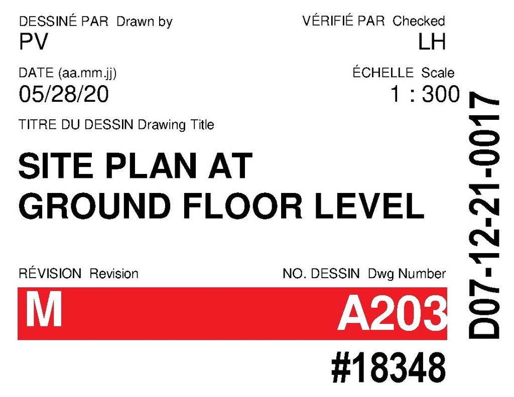 Floor plan for project from page 5 of the file '2022-07-26 - Parking Levels and Floor Plans - D02-02-21-0009'