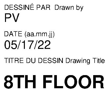 Floor plan for project from page 9 of the file '2022-07-26 - Parking Levels and Floor Plans - D02-02-21-0009'