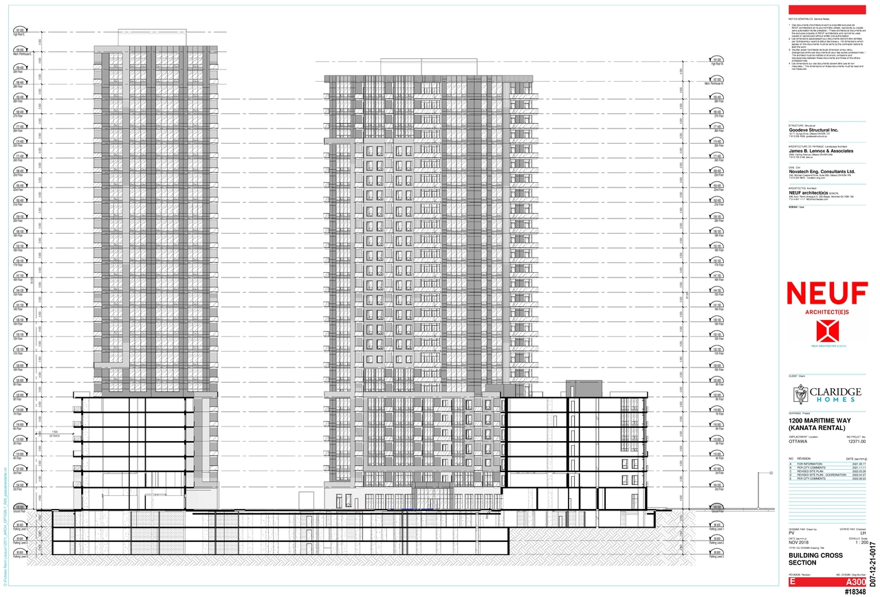 Rendering of building from page 11 of the file '2022-07-26 - Parking Levels and Floor Plans - D02-02-21-0009'