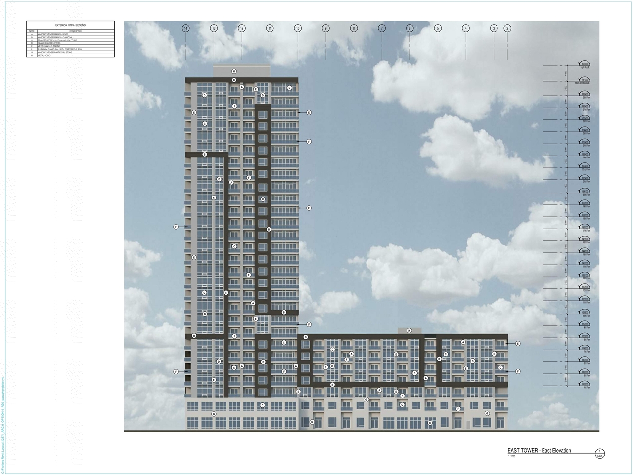 Rendering of building from page 15 of the file '2021-02-08 - Perspective Drawings - D02-02-21-0009'
