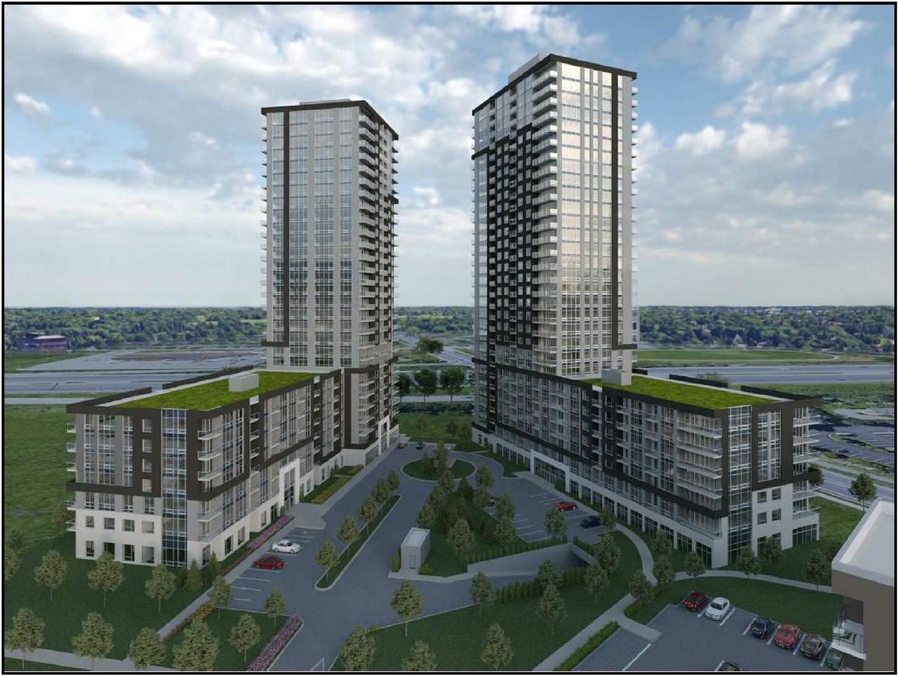 Rendering of building from page 1 of the file '2021-05-27 - Applicant Urban Design Review Panel Presentation - D02-02-21-0009'