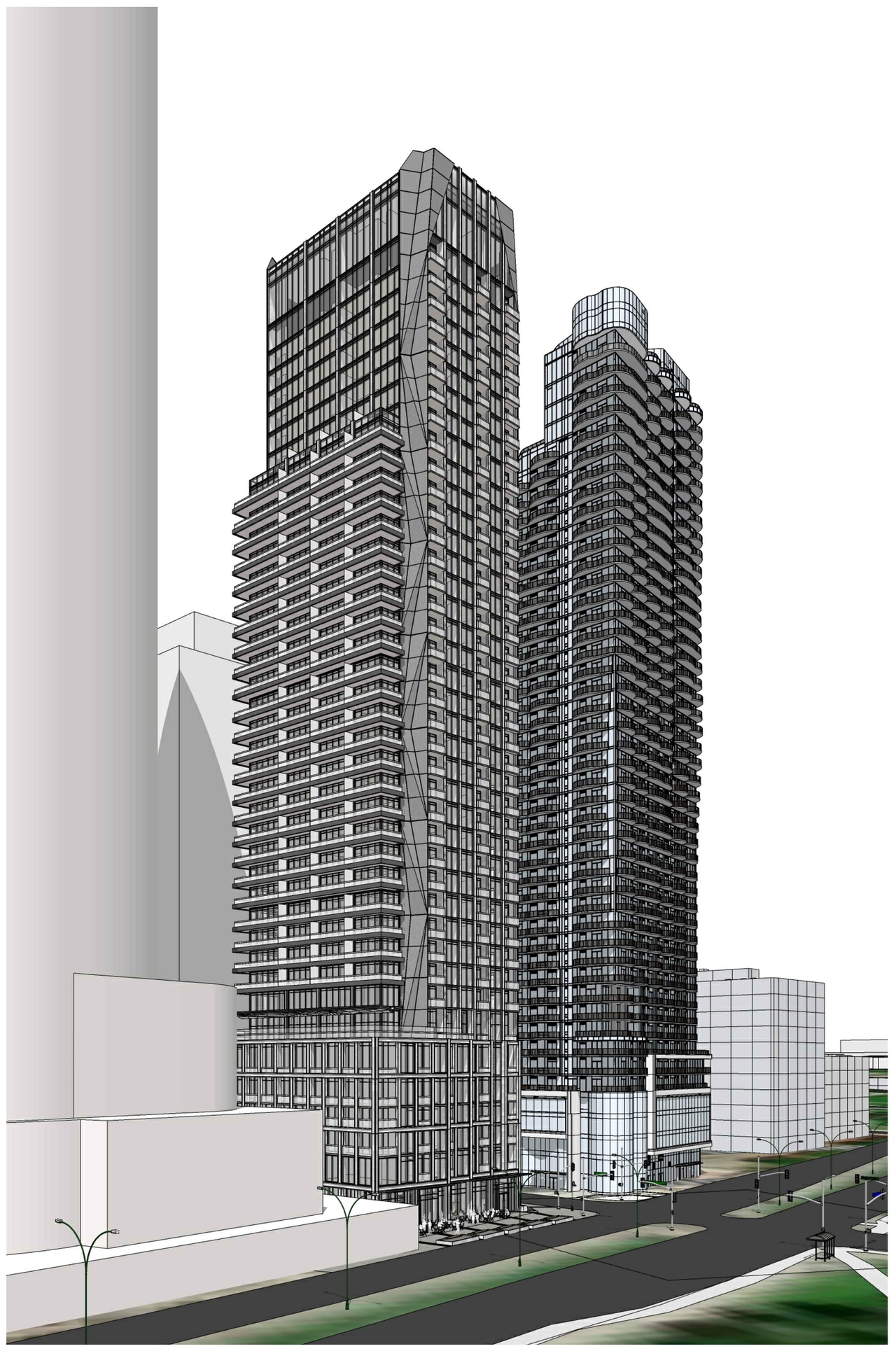 Rendering of building from page 27 of the file '2023-05-05 - Statistics, Floor, Sections, Elevations, Views Plans - D02-02-21-0045'