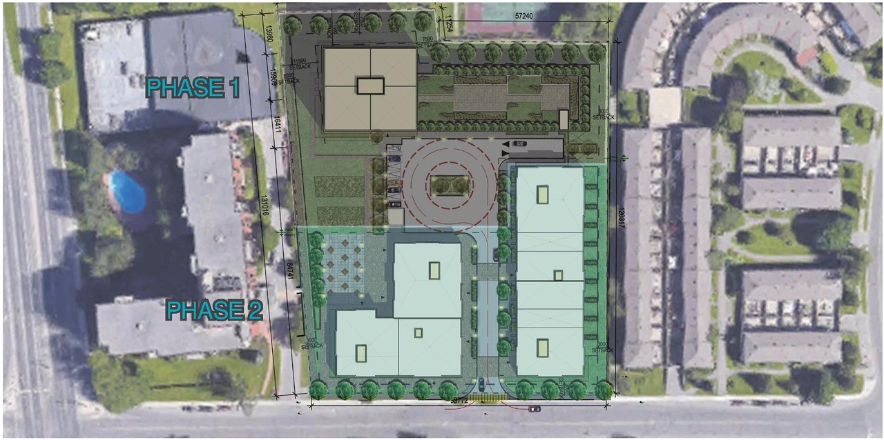 Construction site plan for project from page 20 of the file '2022-08-05 - Design Brief - D02-02-21-0057'