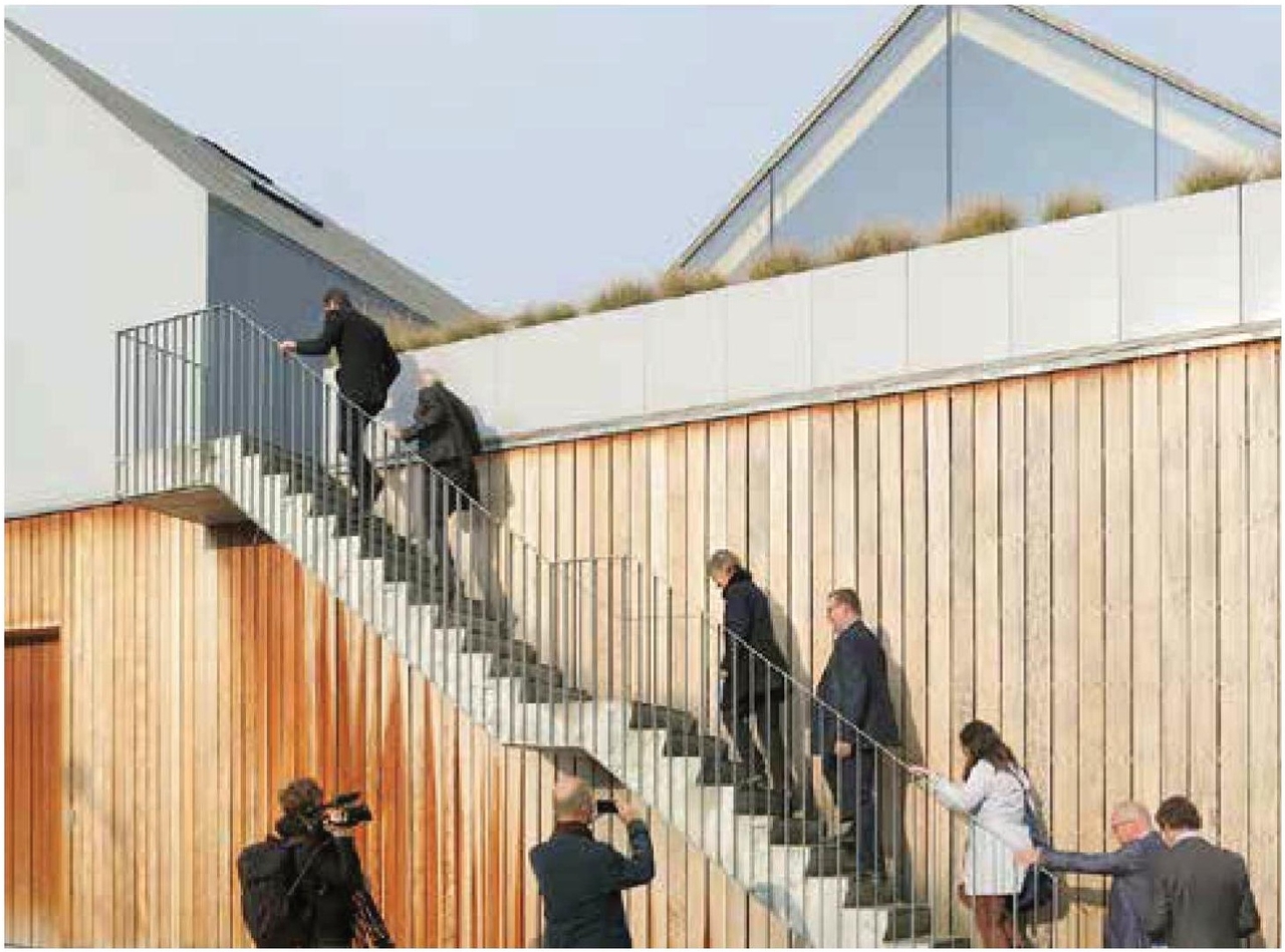 Rendering of building from page 23 of the file '2022-08-05 - Design Brief - D02-02-21-0057'