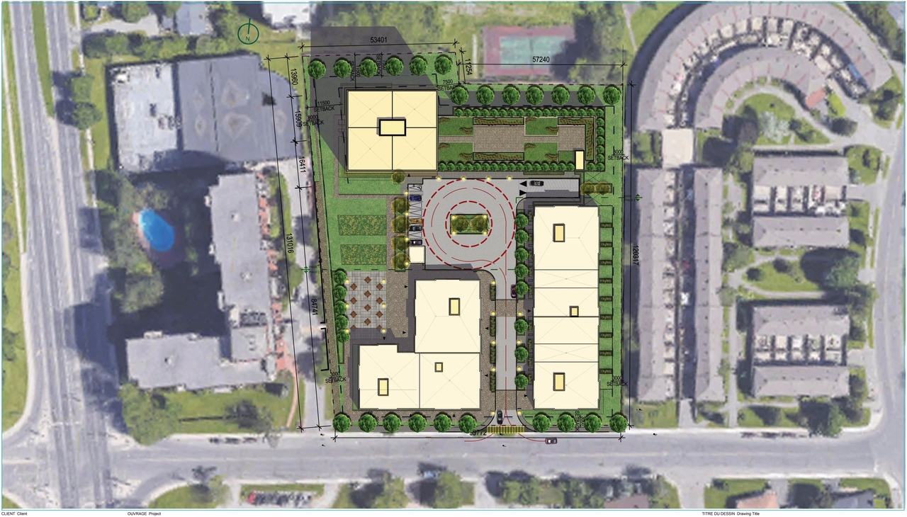 Construction site plan for project from page 31 of the file '2022-08-05 - Design Brief - D02-02-21-0057'