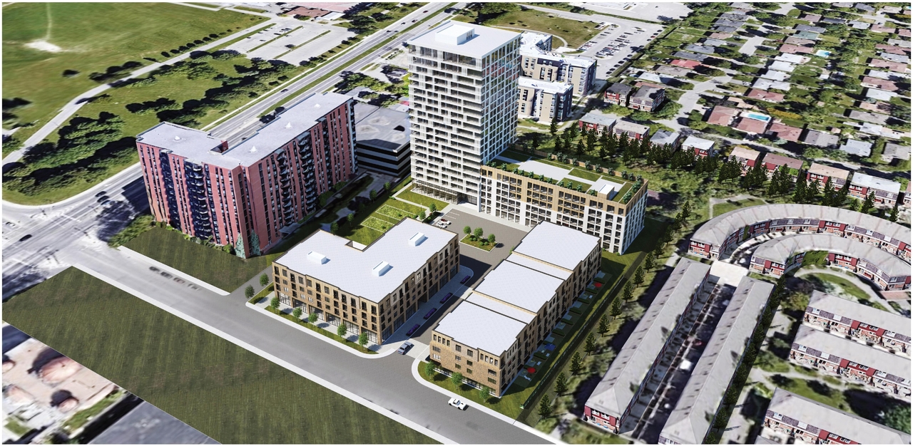 Rendering of building from page 60 of the file '2022-08-05 - Design Brief - D02-02-21-0057'